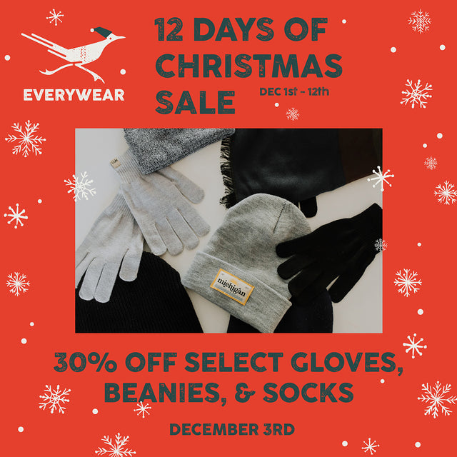 30% Off Select Beanies, Gloves, and Socks