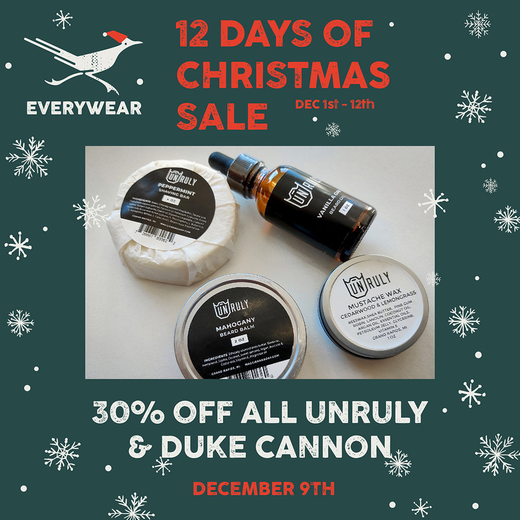 30% Off Unruly and Duke Cannon Products