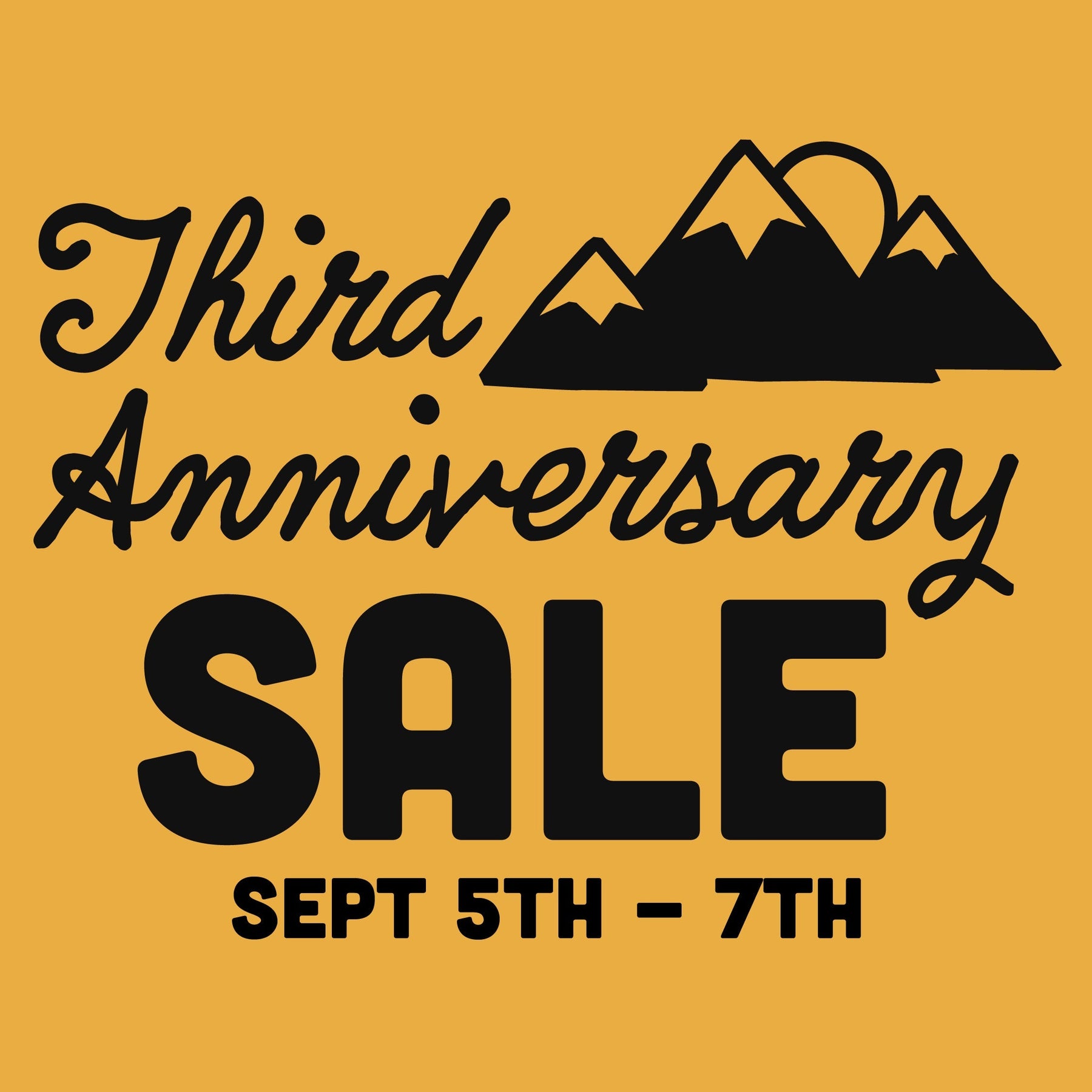 3rd Anniversary Sale Banner Image