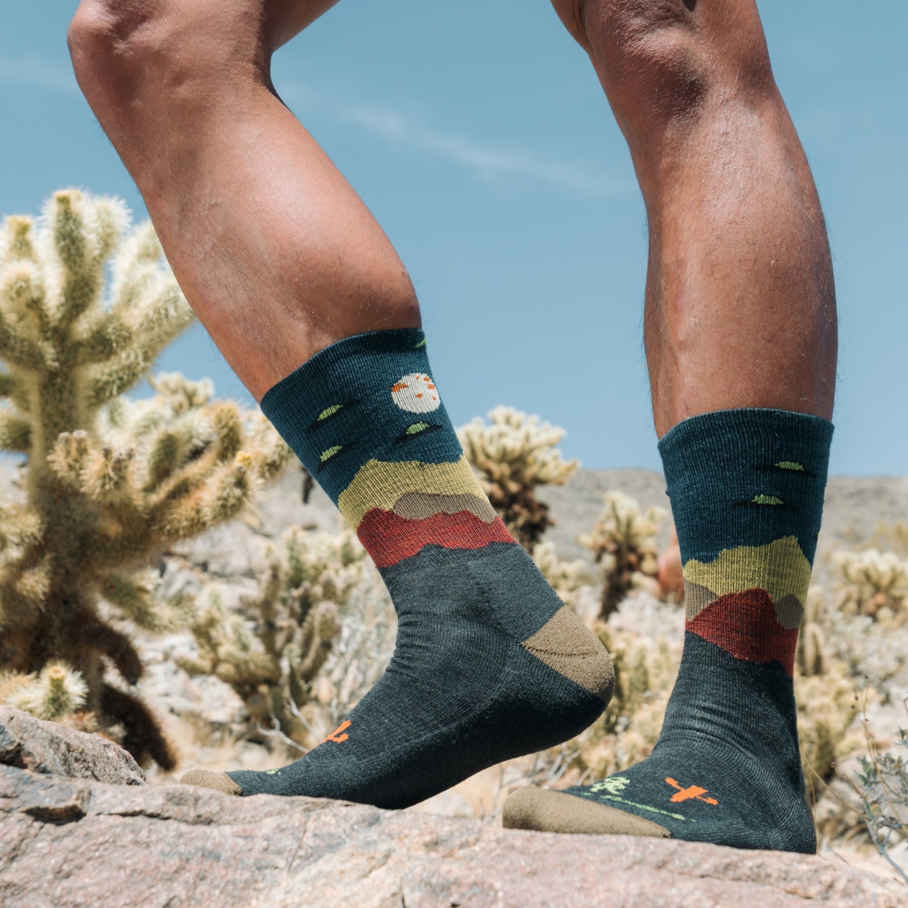 Spaced Out Micro Crew Lightweight Hiking Socks