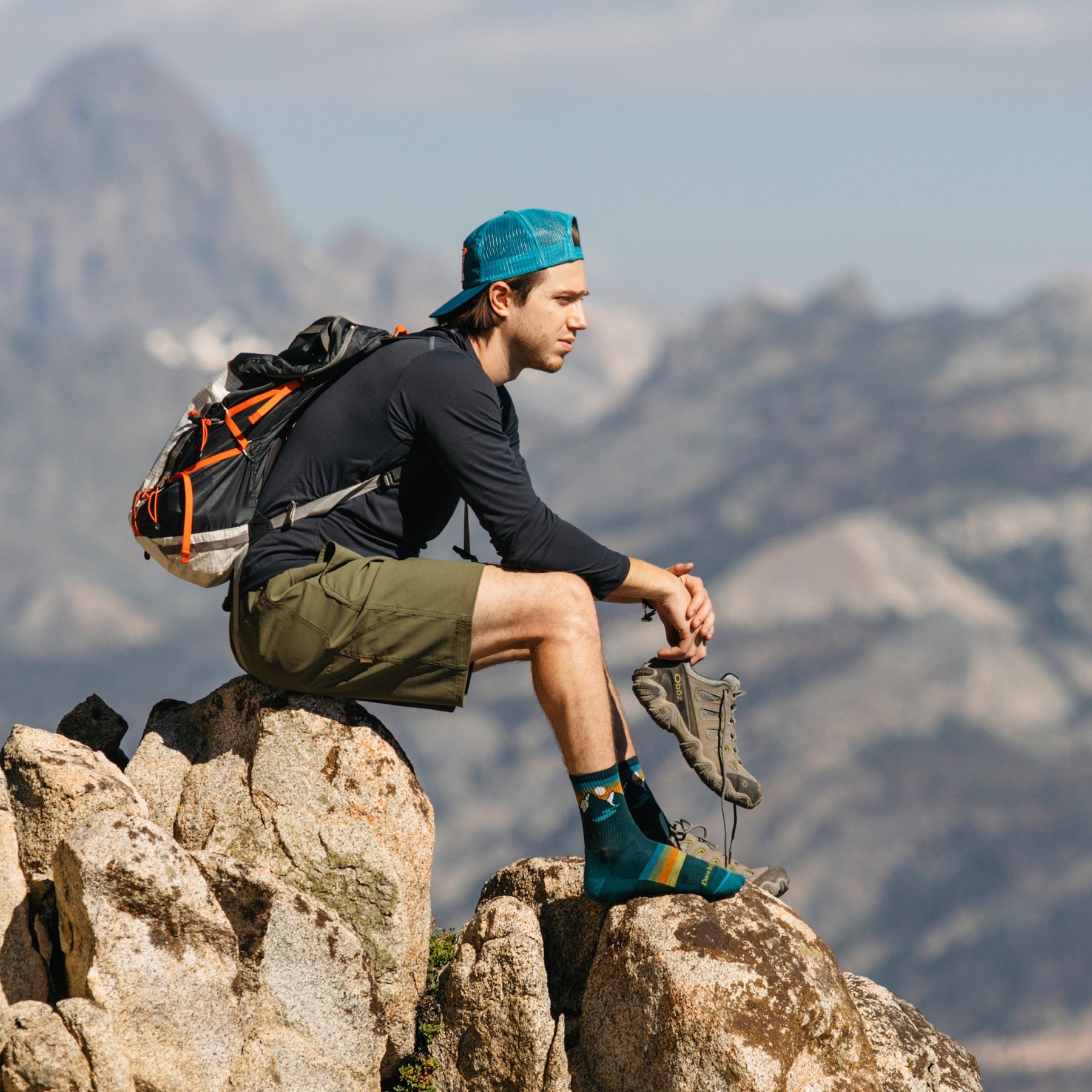 Sunset Ridge Micro Crew Lightweight Hiking Socks