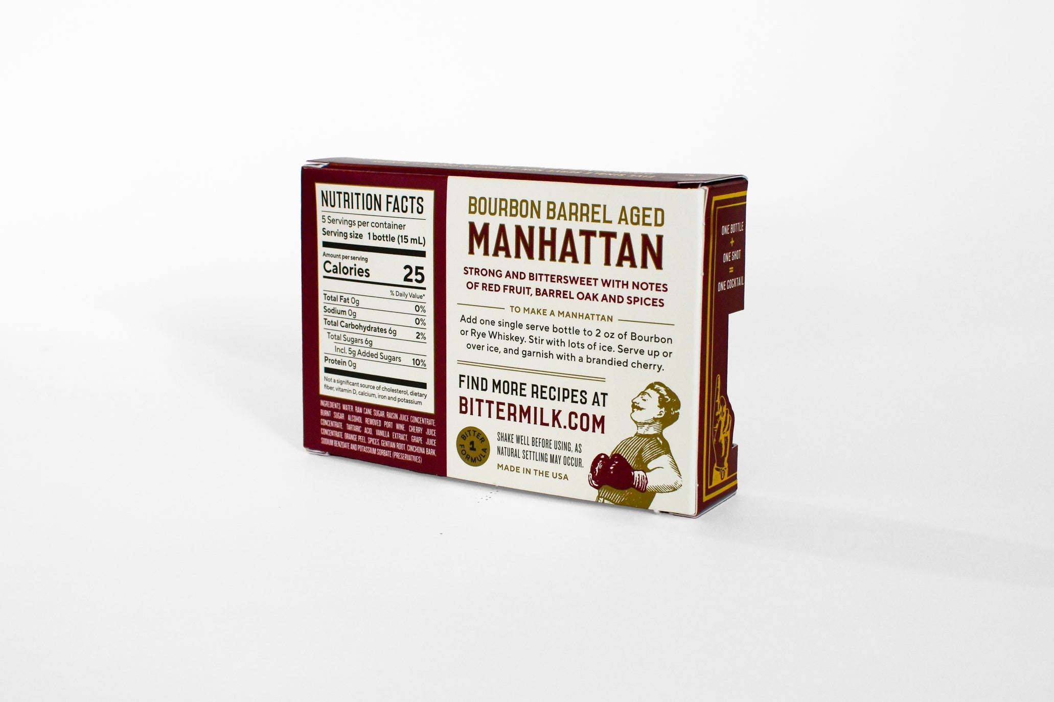 5 Pack - Single Serve Bourbon Barrel Aged Manhattan