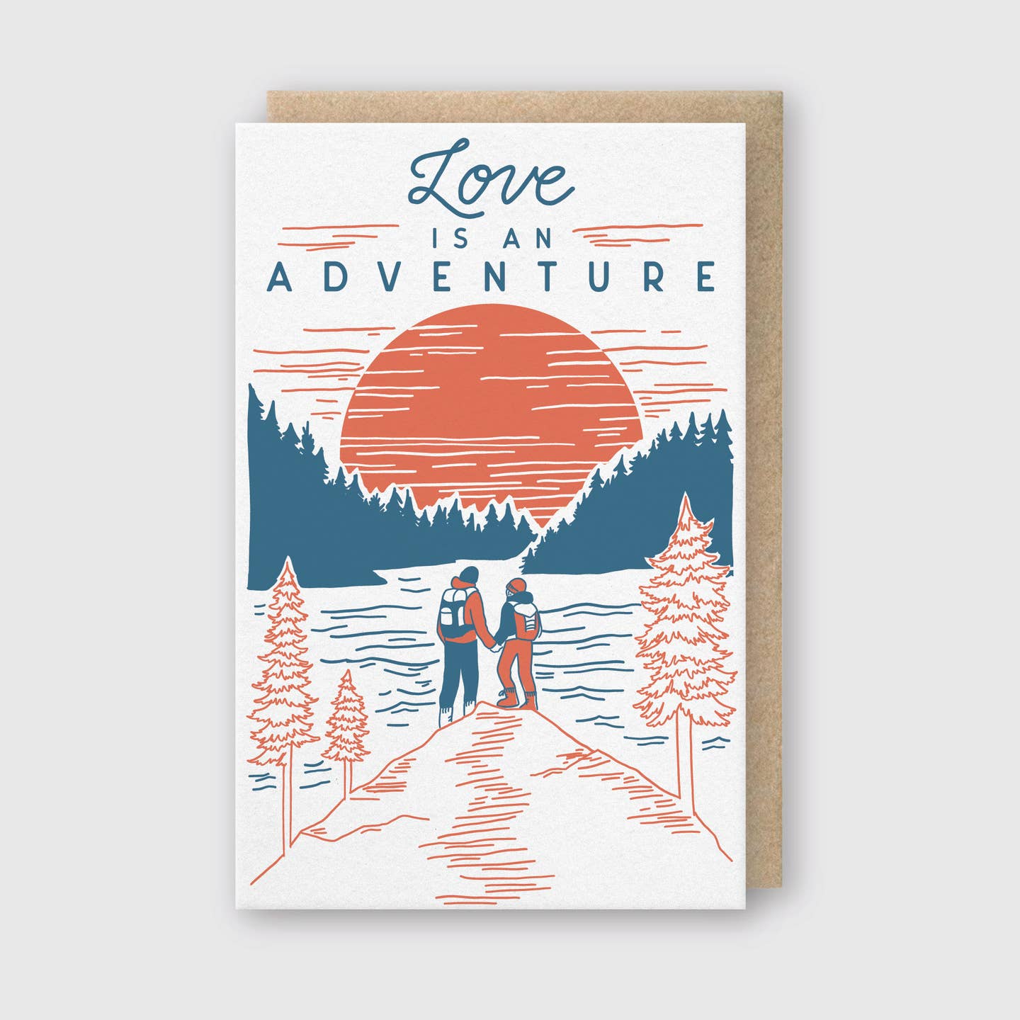 "Love Is An Adventure" Greeting Card