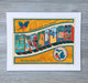 The Mighty Mitten Greeting From Michigan Art Print From Everywearonline.com