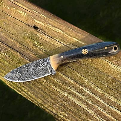 Damascus Steel EDC Titan Sparrow Knife