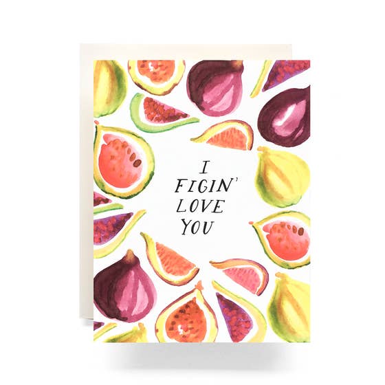 Antiquaria Figgin' Love You Card From Everywearonline.com