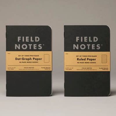 Pitch Black Memo Book - 3 Pack