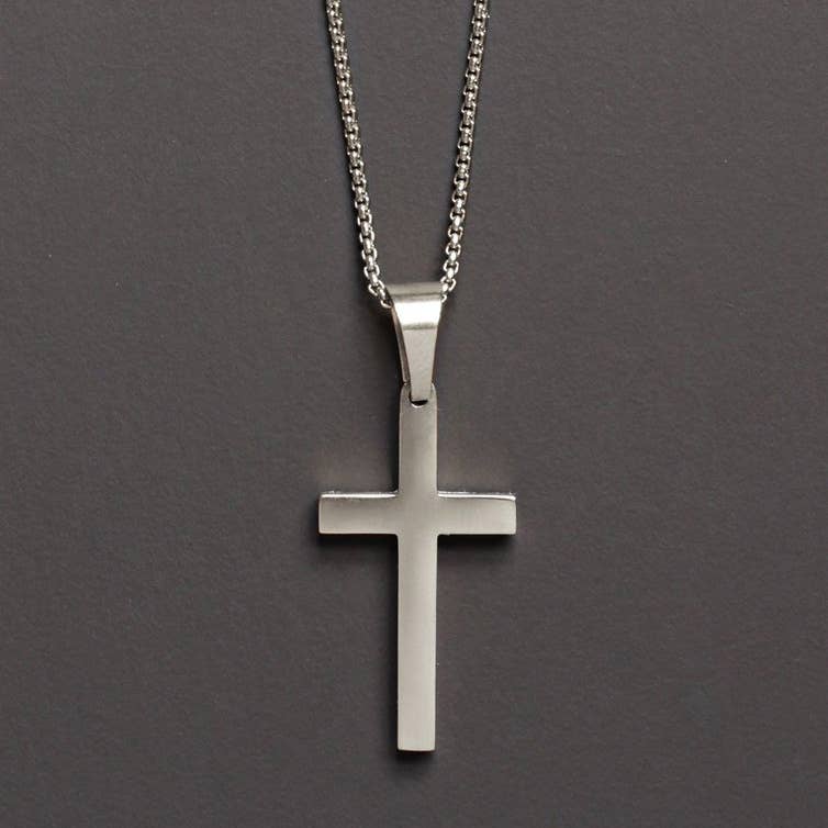 Large Stainless Steel Cross Necklace