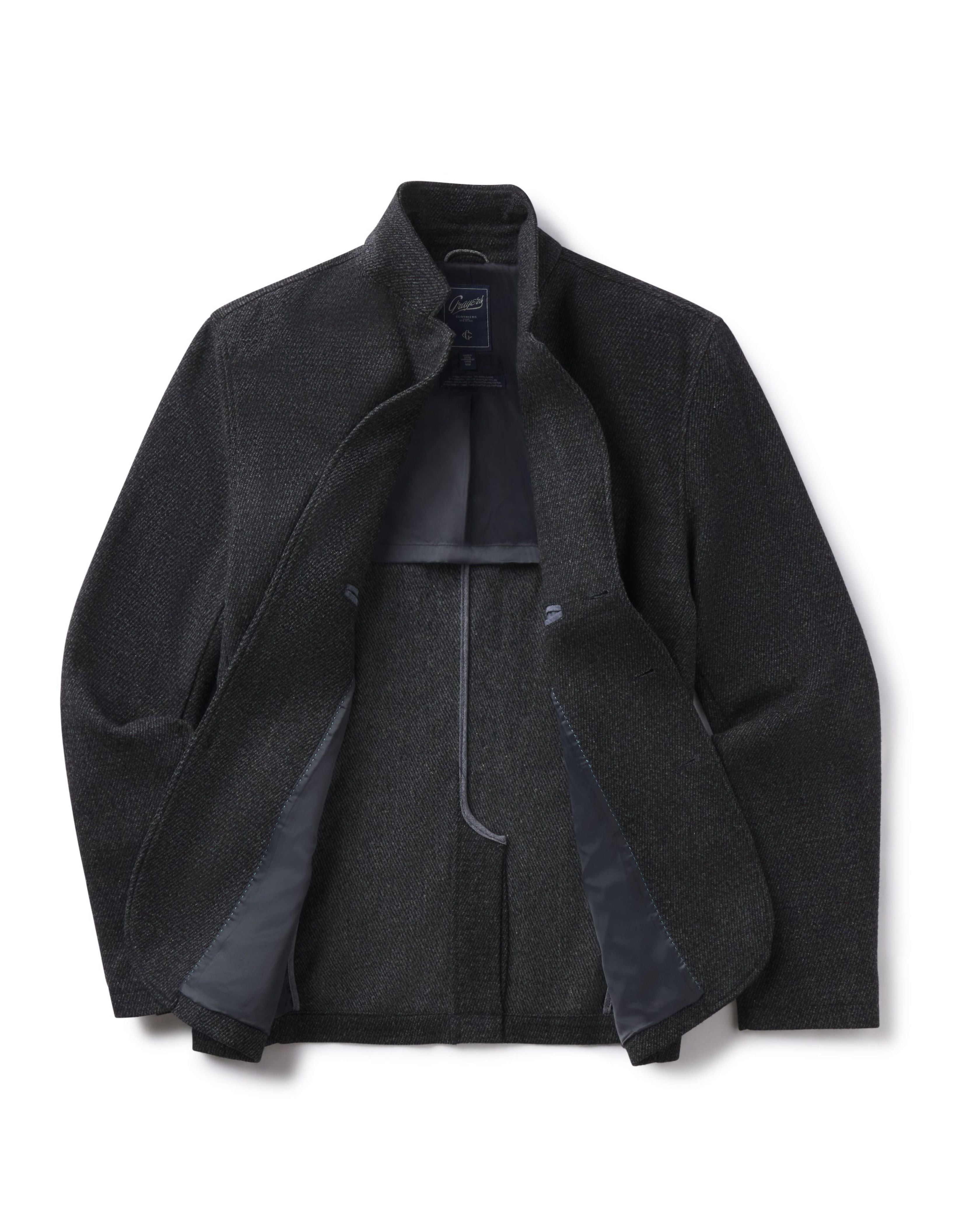 Hutton Wool Twill Sport Coat - Charcoal
