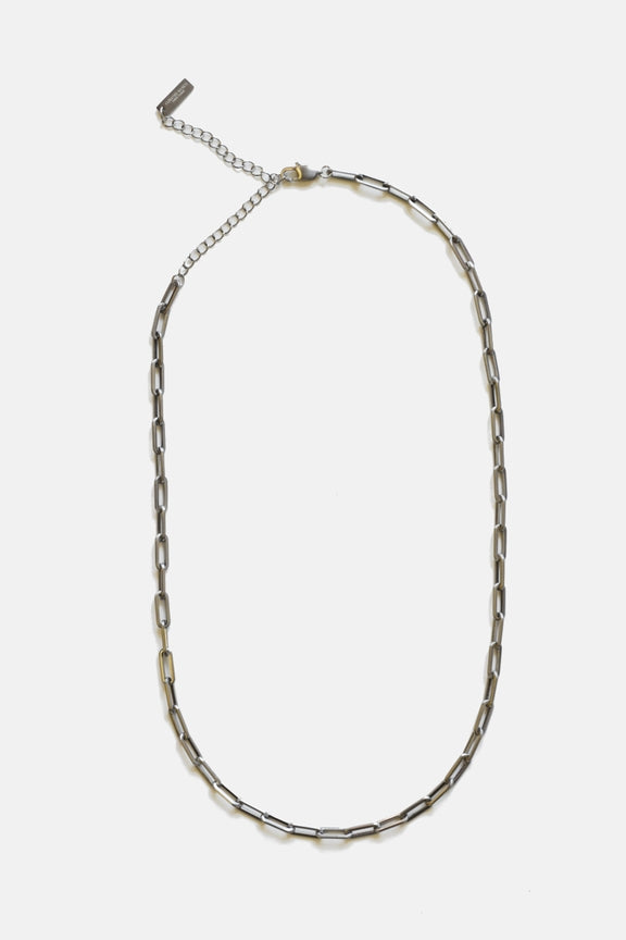 3mm Paper Clip Chain Necklace