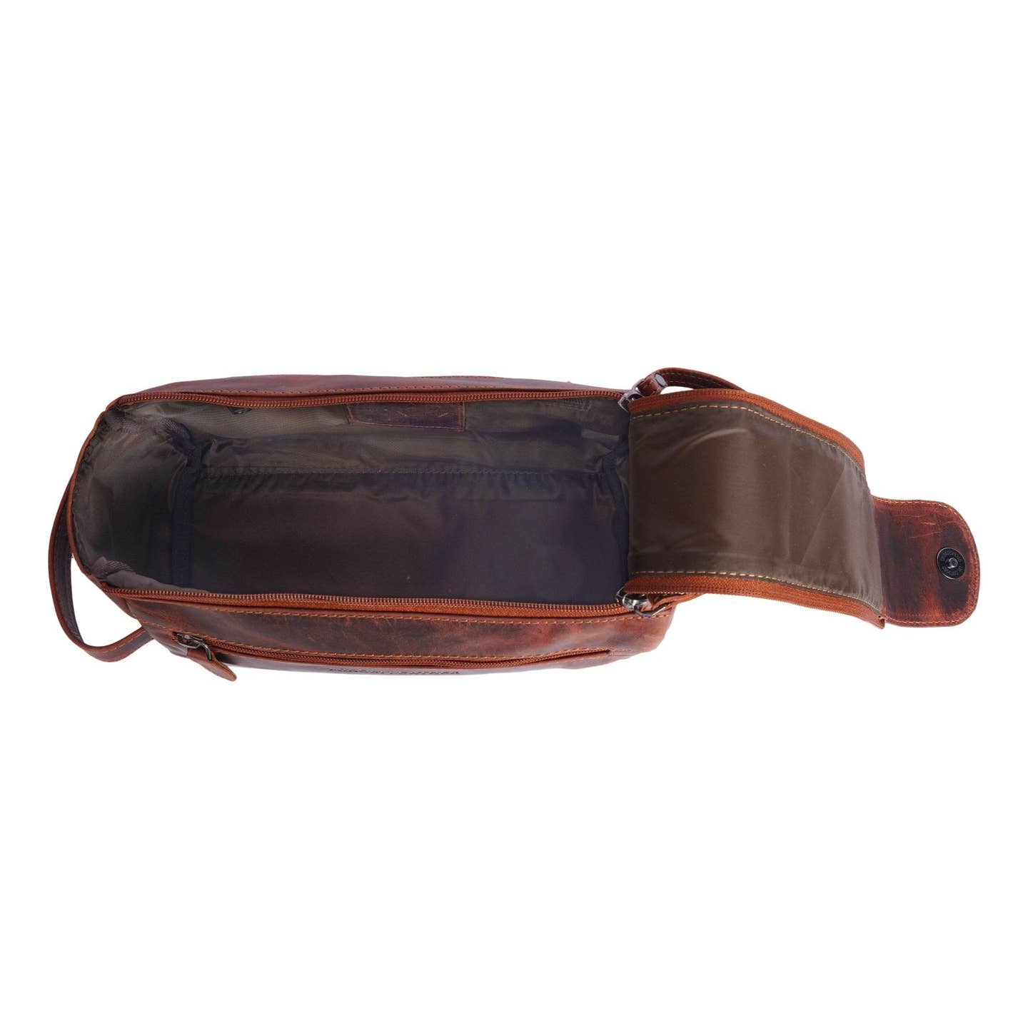 Nomad Premium Leather Toiletry Bag  - Chestnut