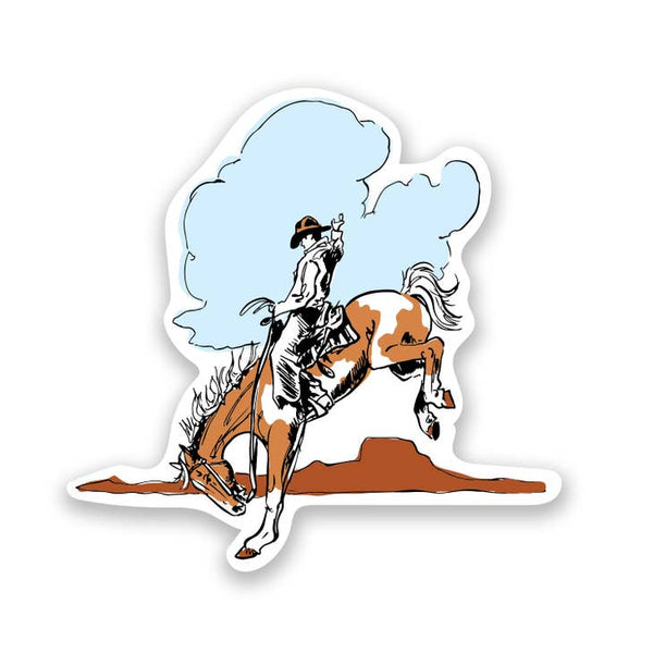 Antiquaria Cowboy Cloud Sticker From Everywearonline.com