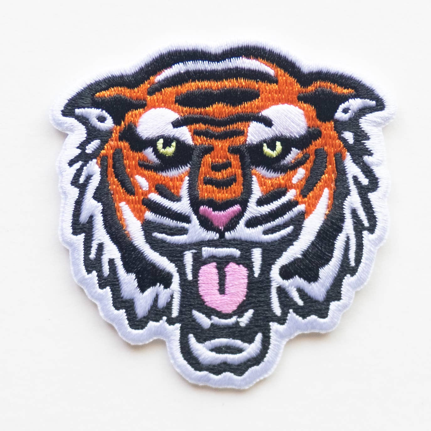 Bengal Tiger Face Embroidered Iron On Patch