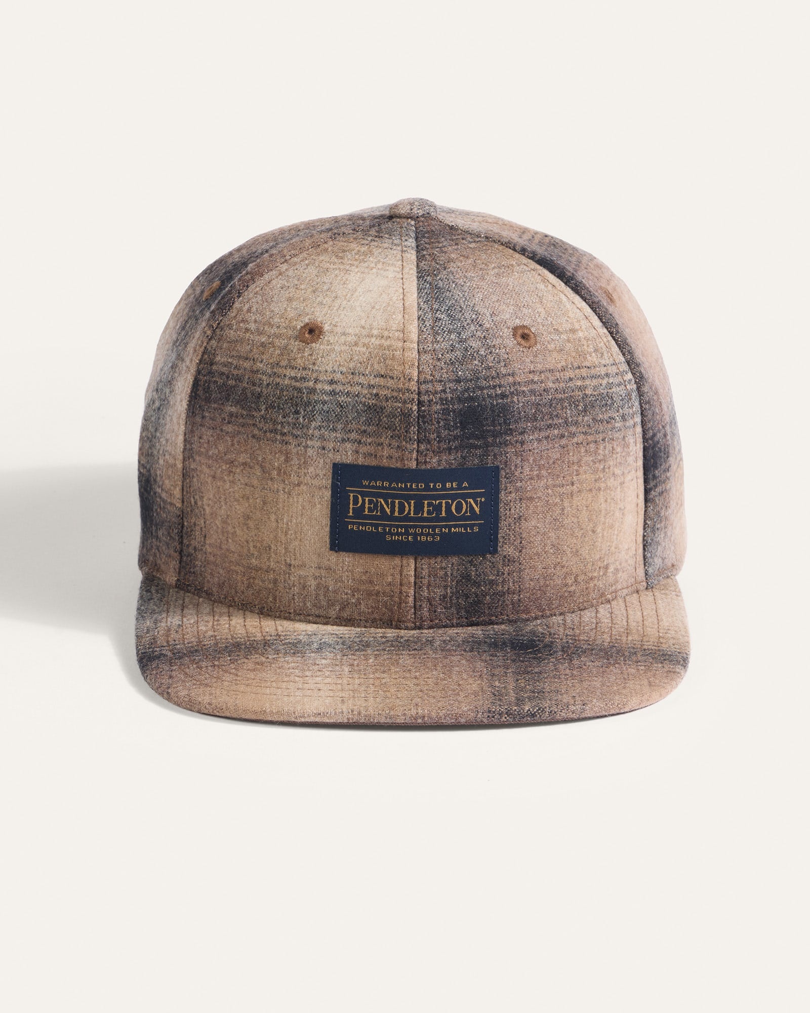 Pendleton Plaid Flat Brim Hat