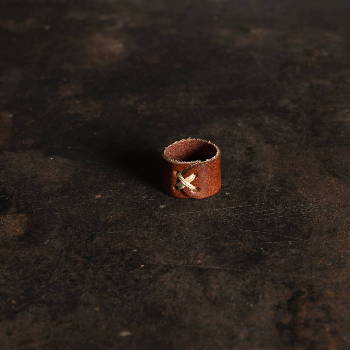Leather Bandana Ring