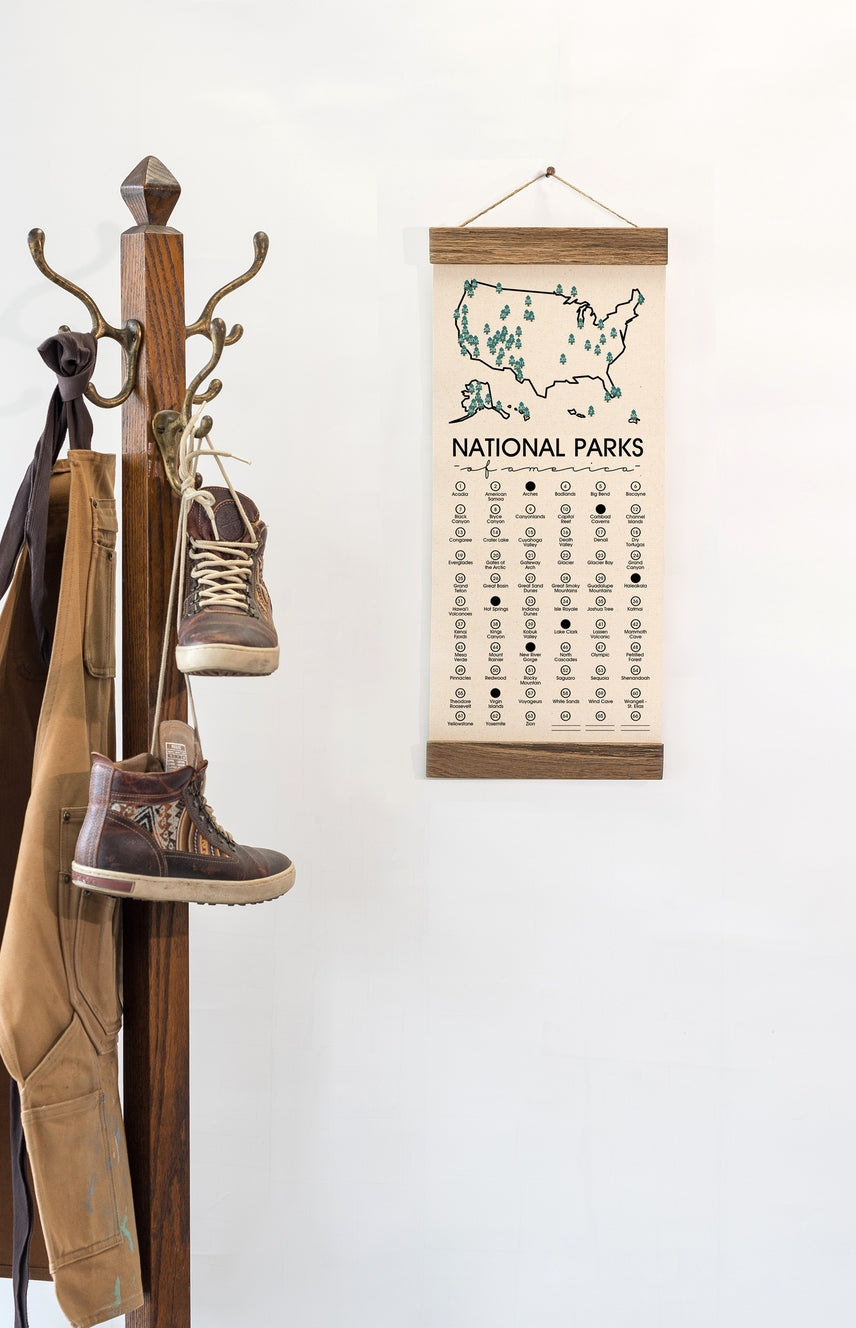 National Park Map Checklist