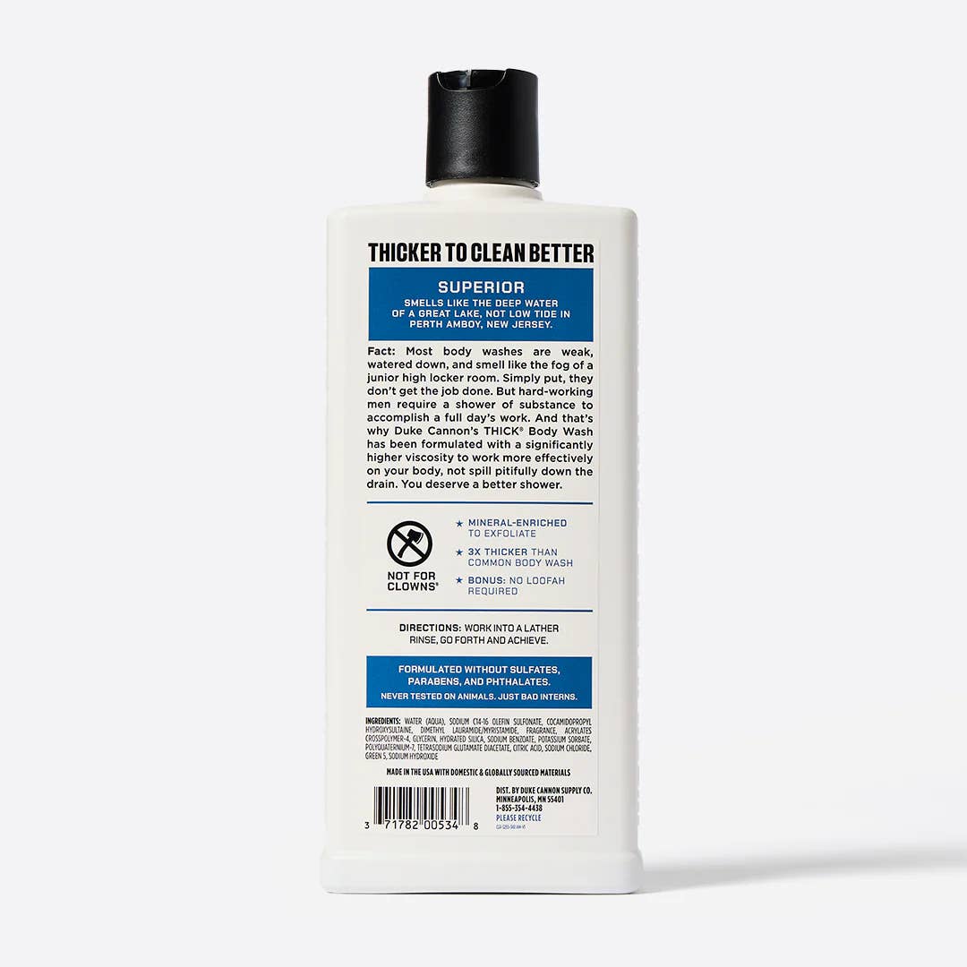 Thick Body Wash Superior 18oz