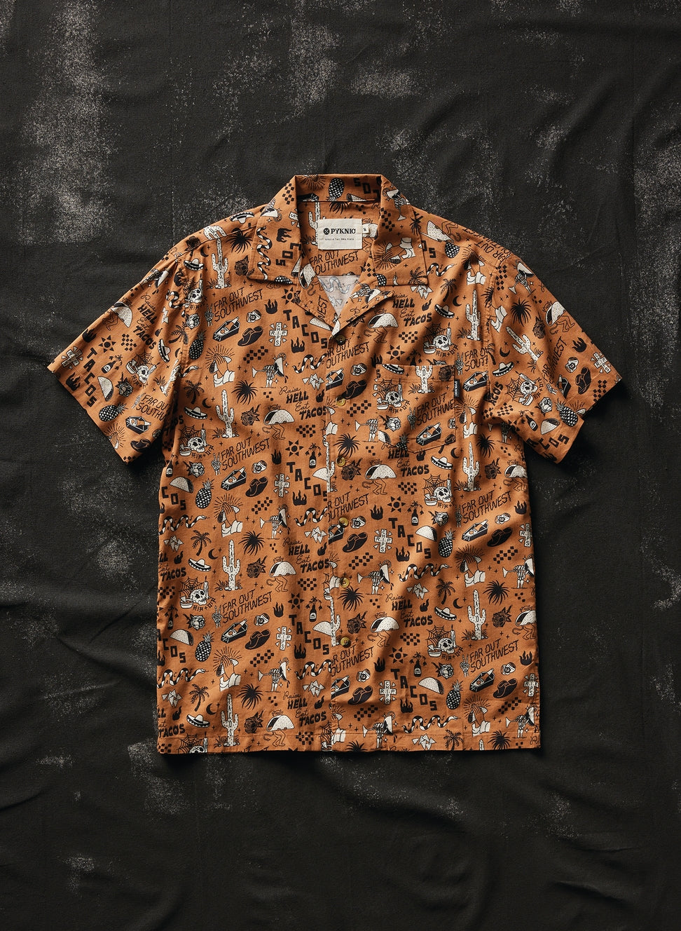 "Raise Hell Eat Tacos" Button-Up Shirt
