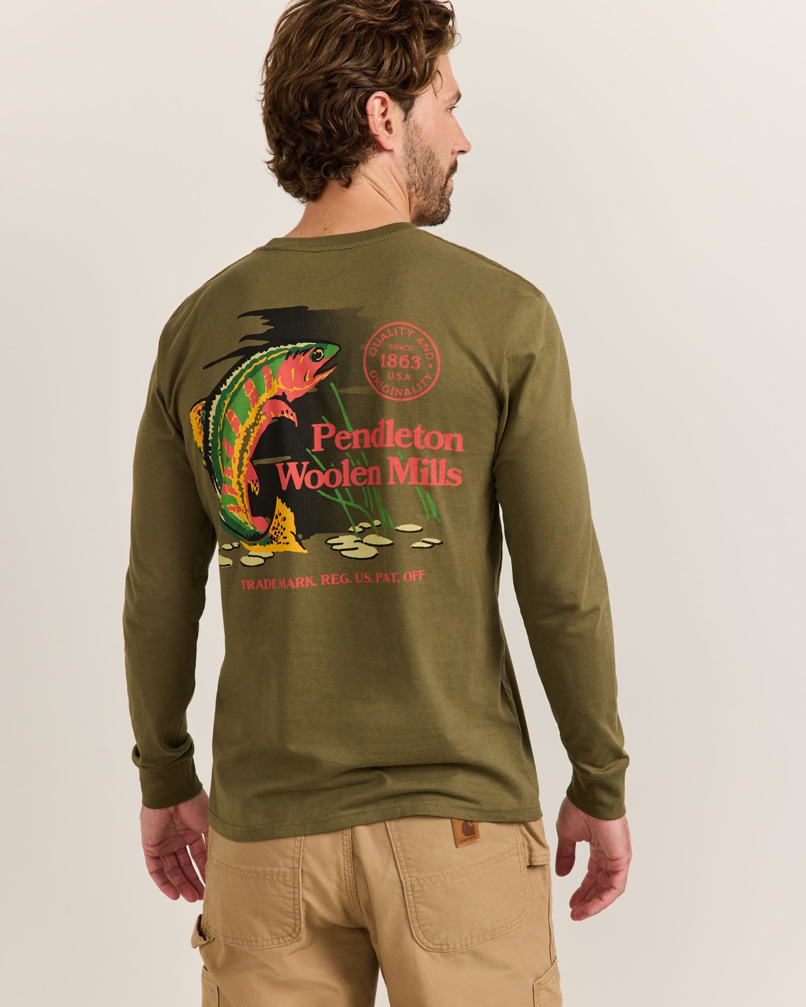 Long Sleeve Freshwater Fishing Graphic Tee