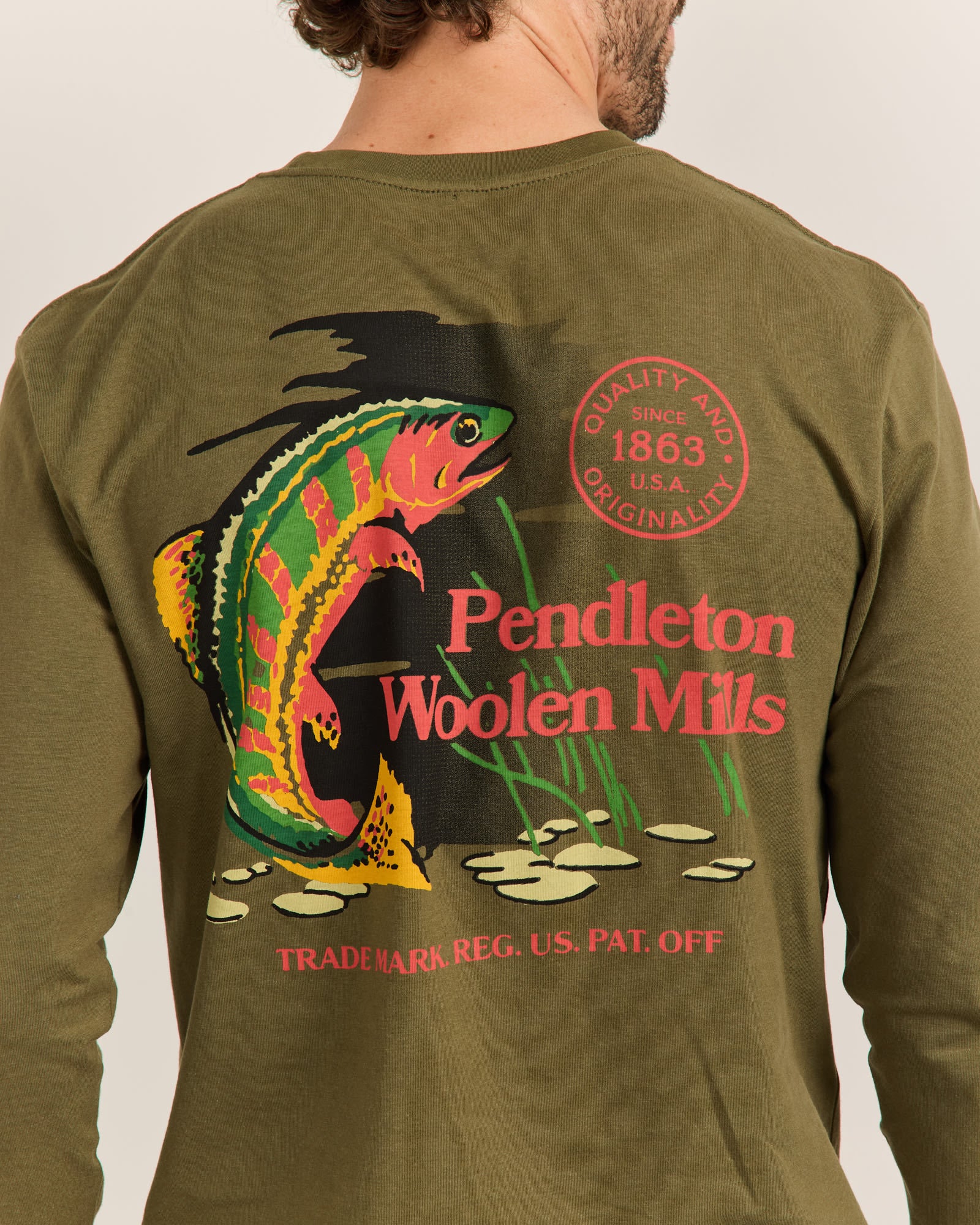 Long Sleeve Freshwater Fishing Graphic Tee