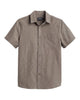 Pendleton Colfax Cotton Dobby Shirt in Mahogany From Everywearonline.com