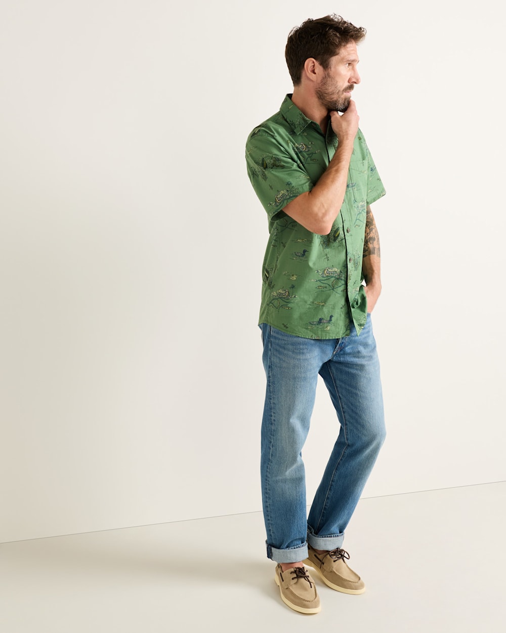 Short Sleeve Shoreline Cotton Shirt