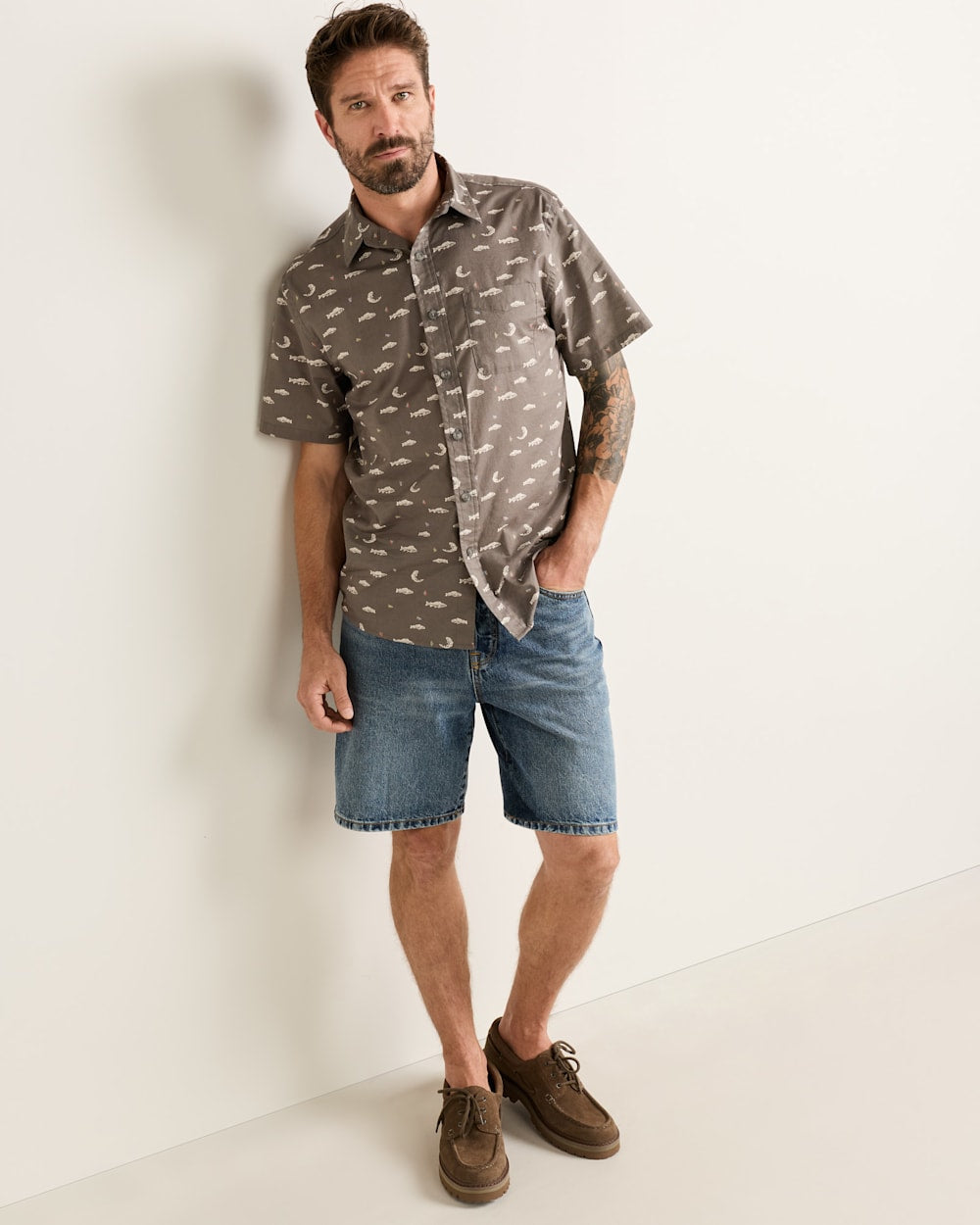 Short Sleeve Shoreline Cotton Shirt