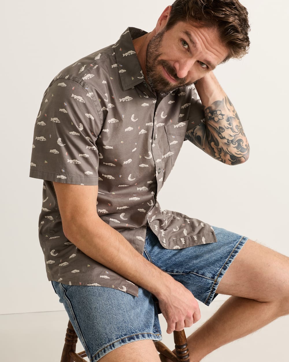 Short Sleeve Shoreline Cotton Shirt