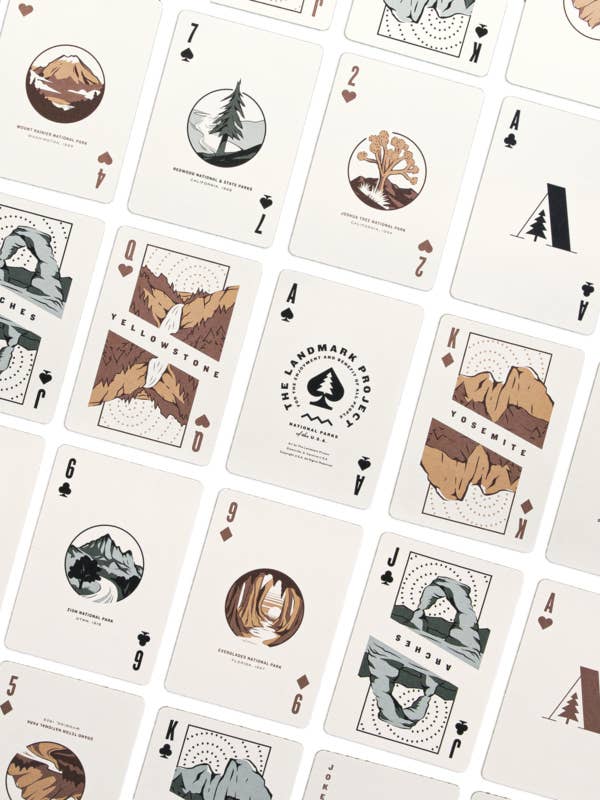 The Landmark Project National Park Playing Cards From Everywearonline.com