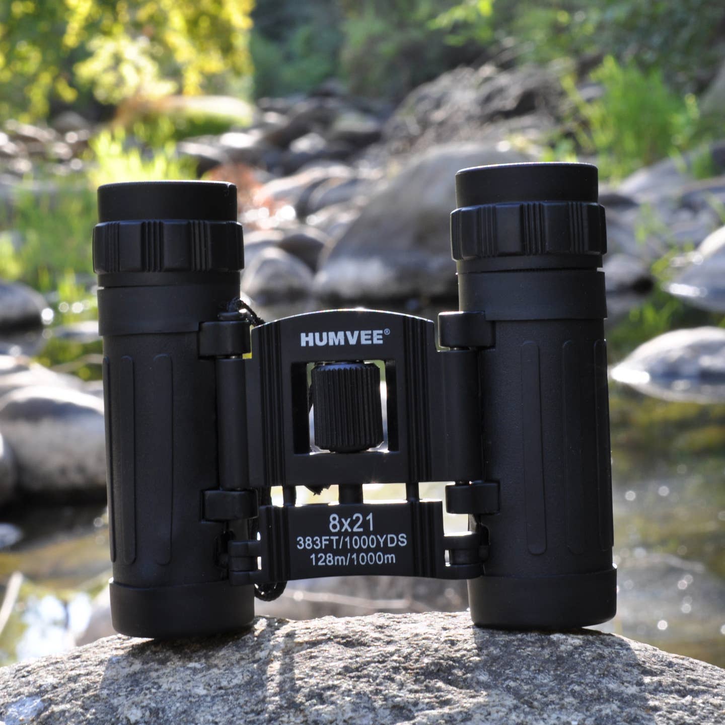 8x21 Compact Binocular, Black