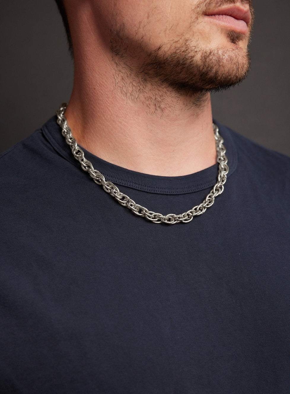 Waterproof Chunky Thick Rope Chain Necklace