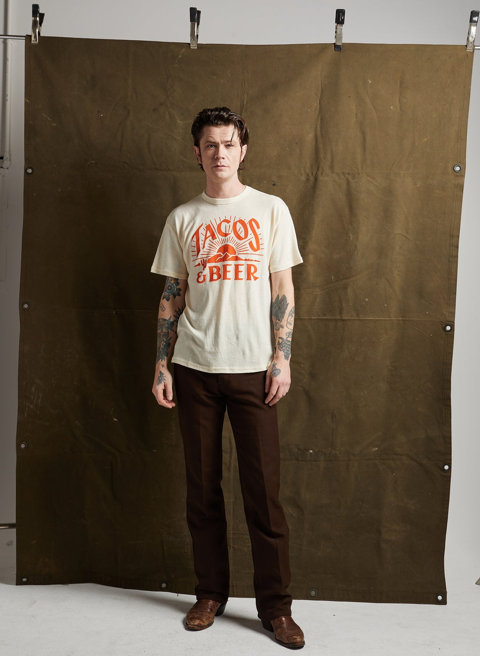 "Tacos & Beer" Western Vintage Style Tee