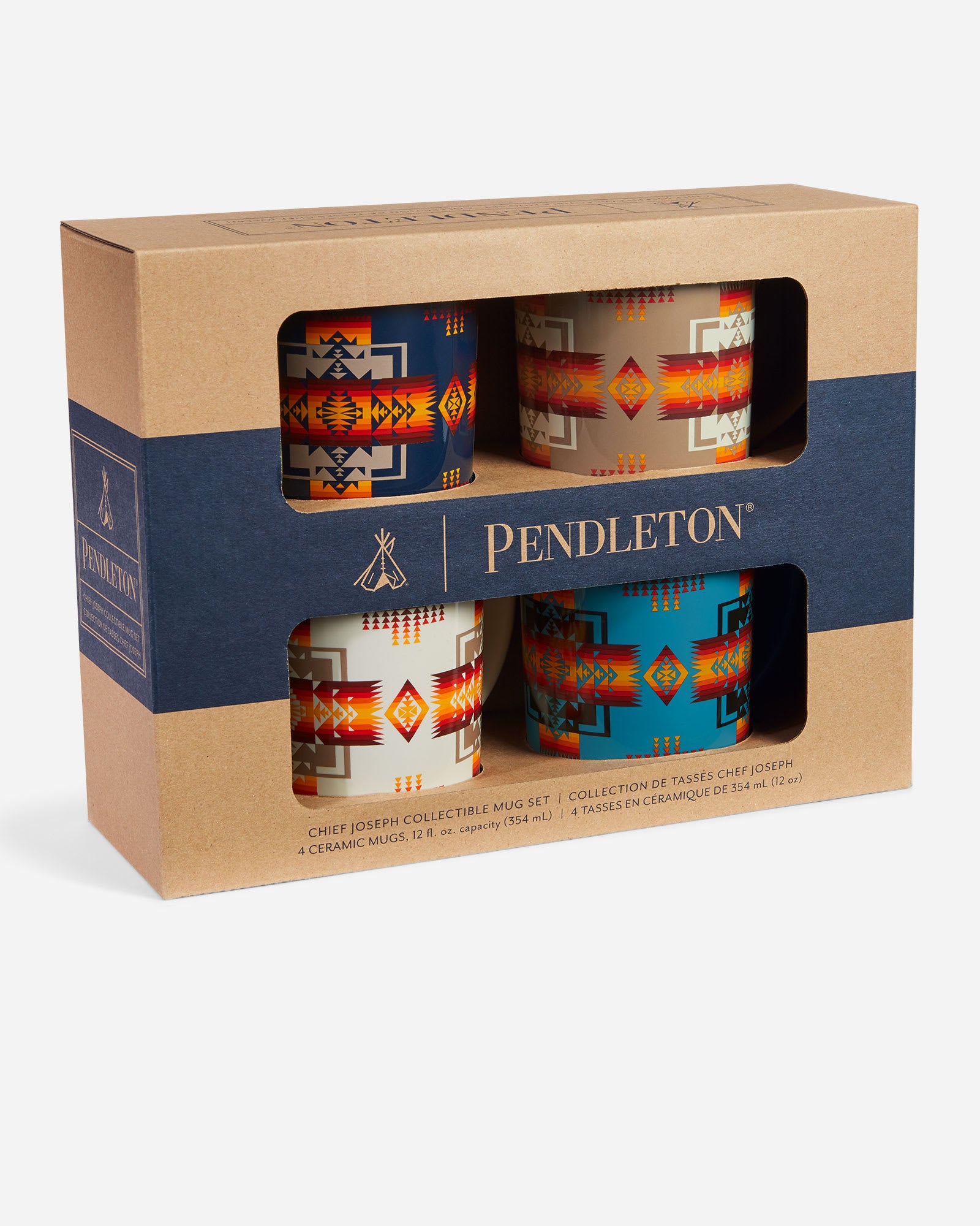 Pendleton Chief Joseph Mugs - Set of 4