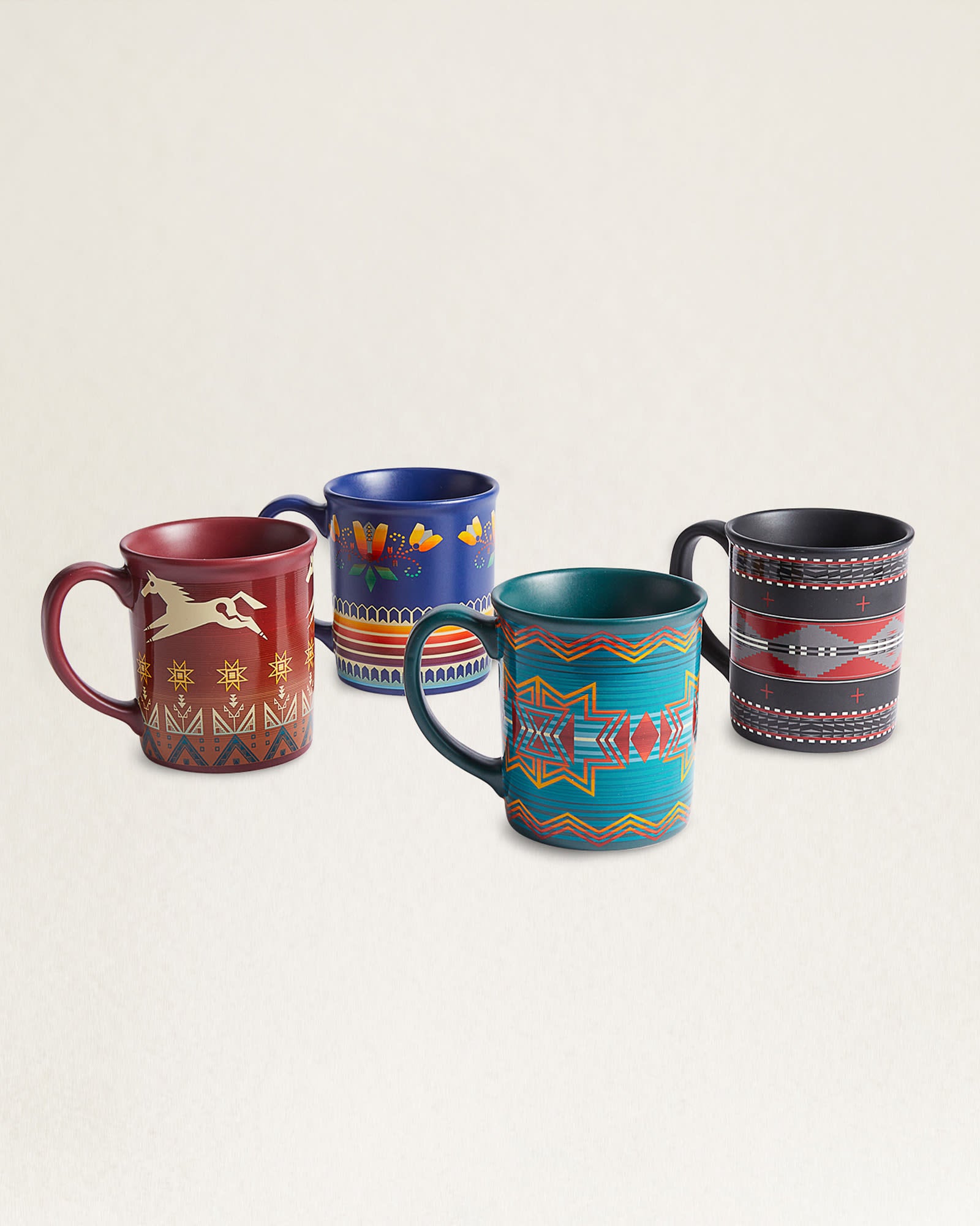 Pendleton American Indian College Fund Mugs - Set of 4