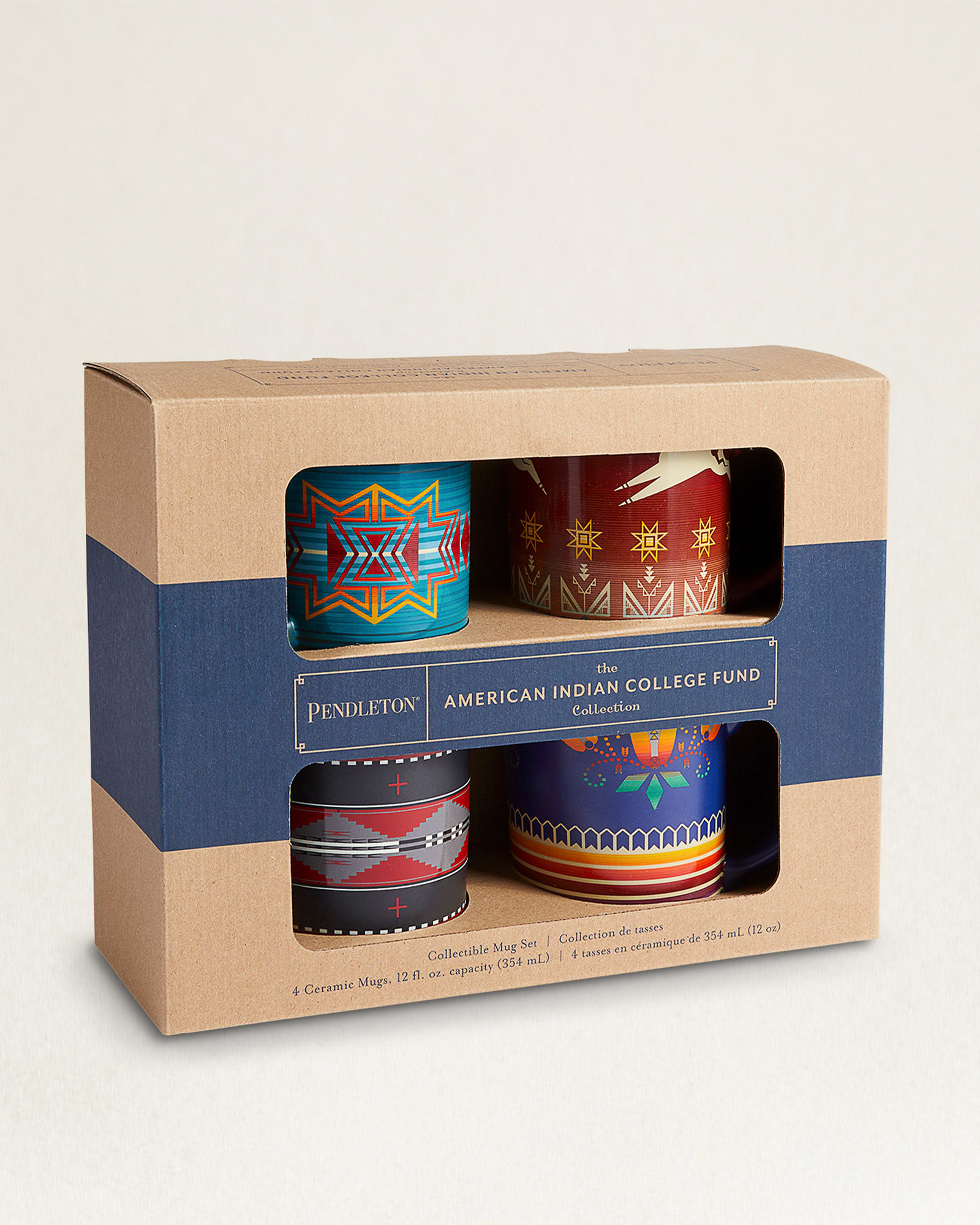 Pendleton American Indian College Fund Mugs - Set of 4