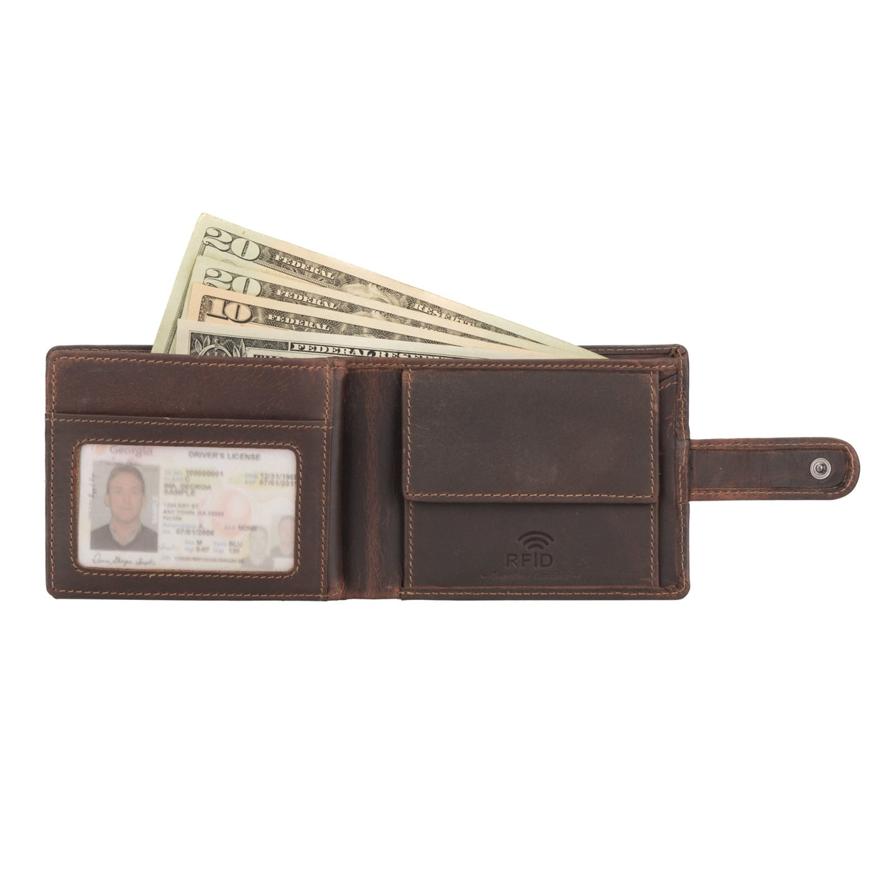 Phoenix Clip Wallet - Chestnut