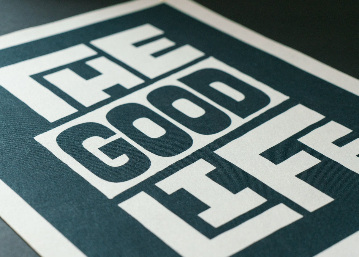 "The Good Life" Felt Pennant