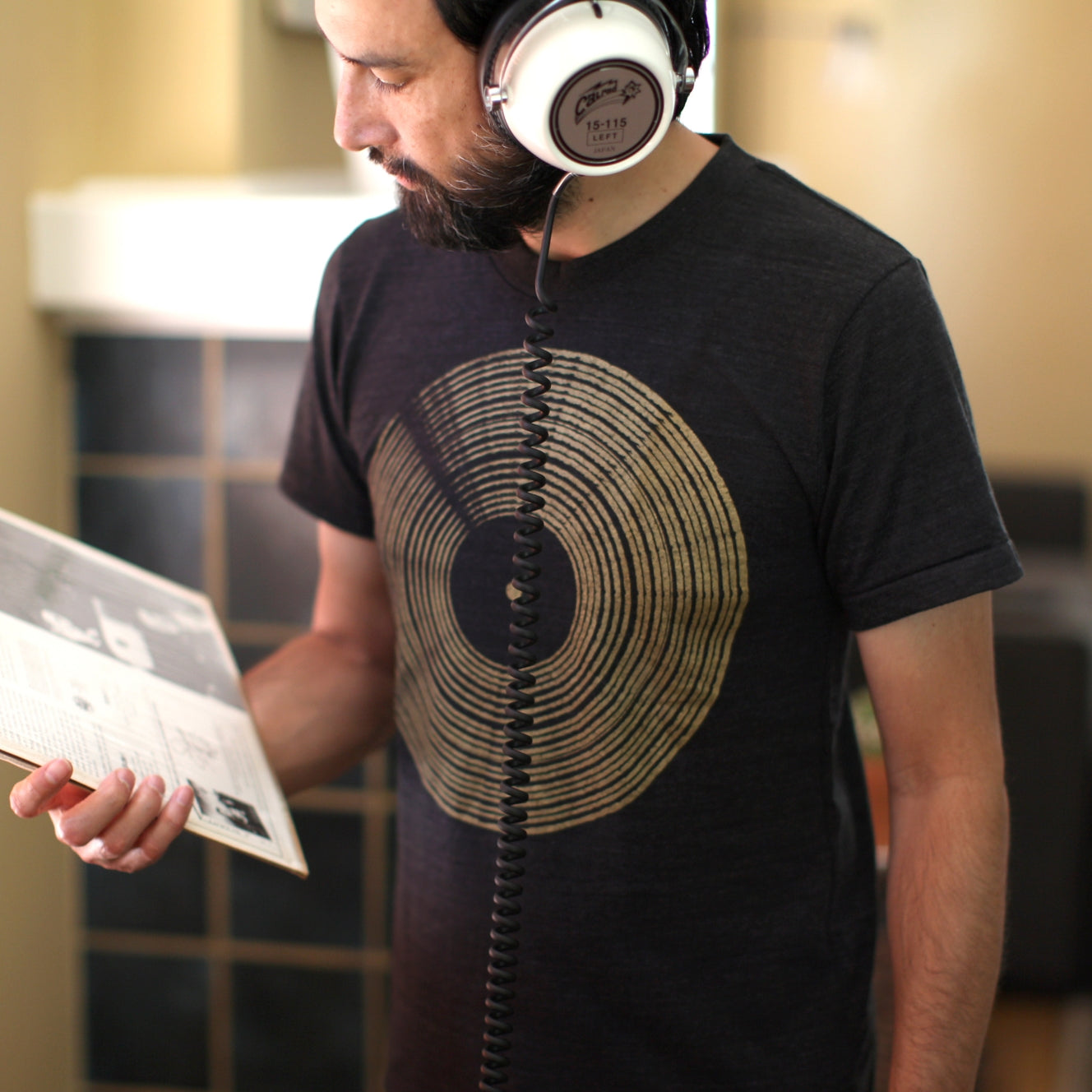 Gold Vinyl Record LP Tee