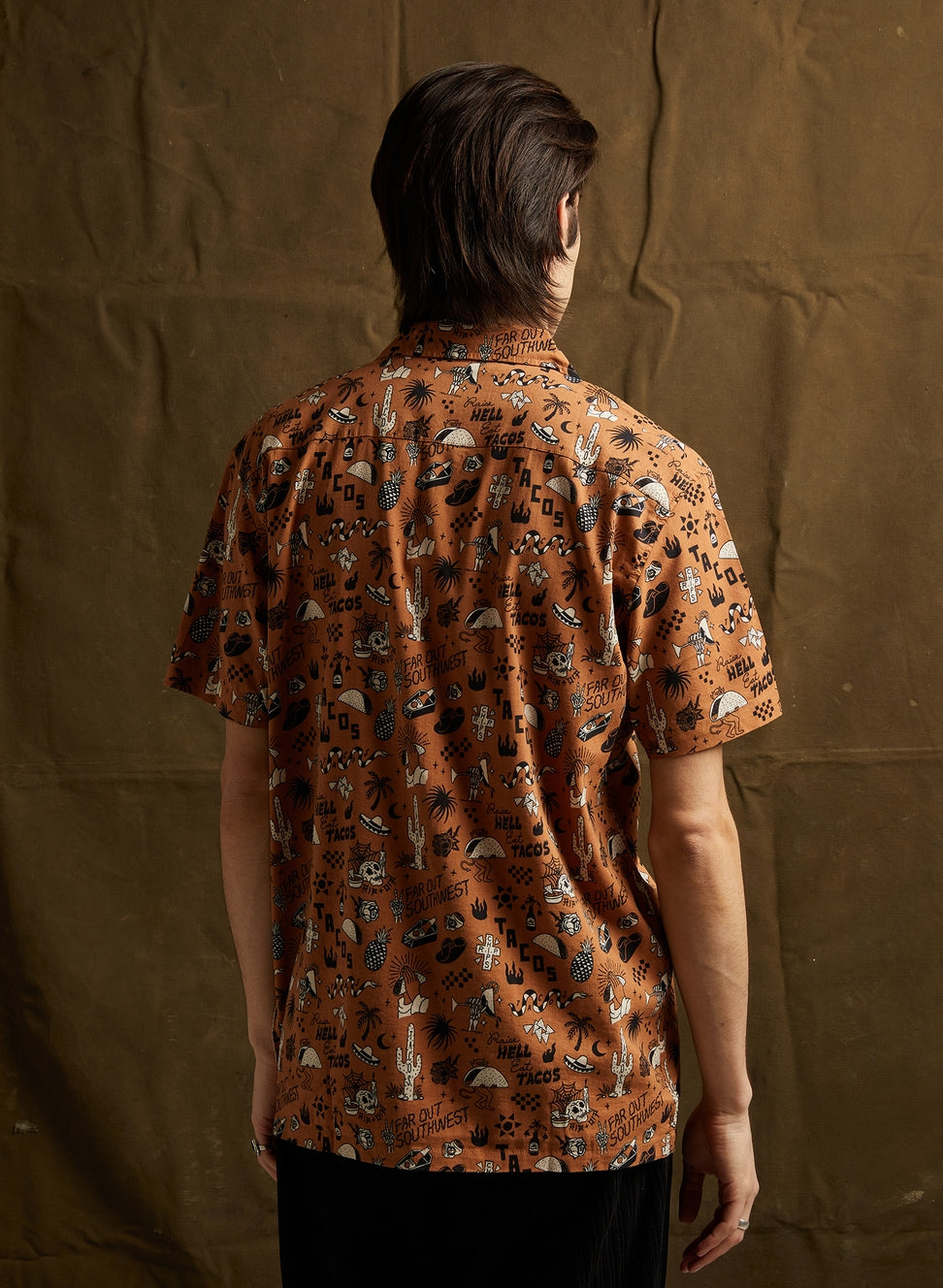 "Raise Hell Eat Tacos" Button-Up Shirt