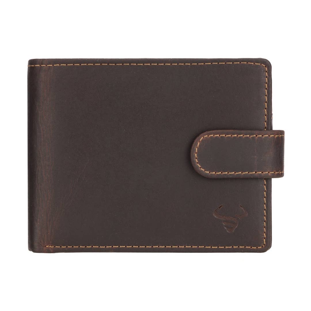 Phoenix Leather Clip Wallet –  Chestnut