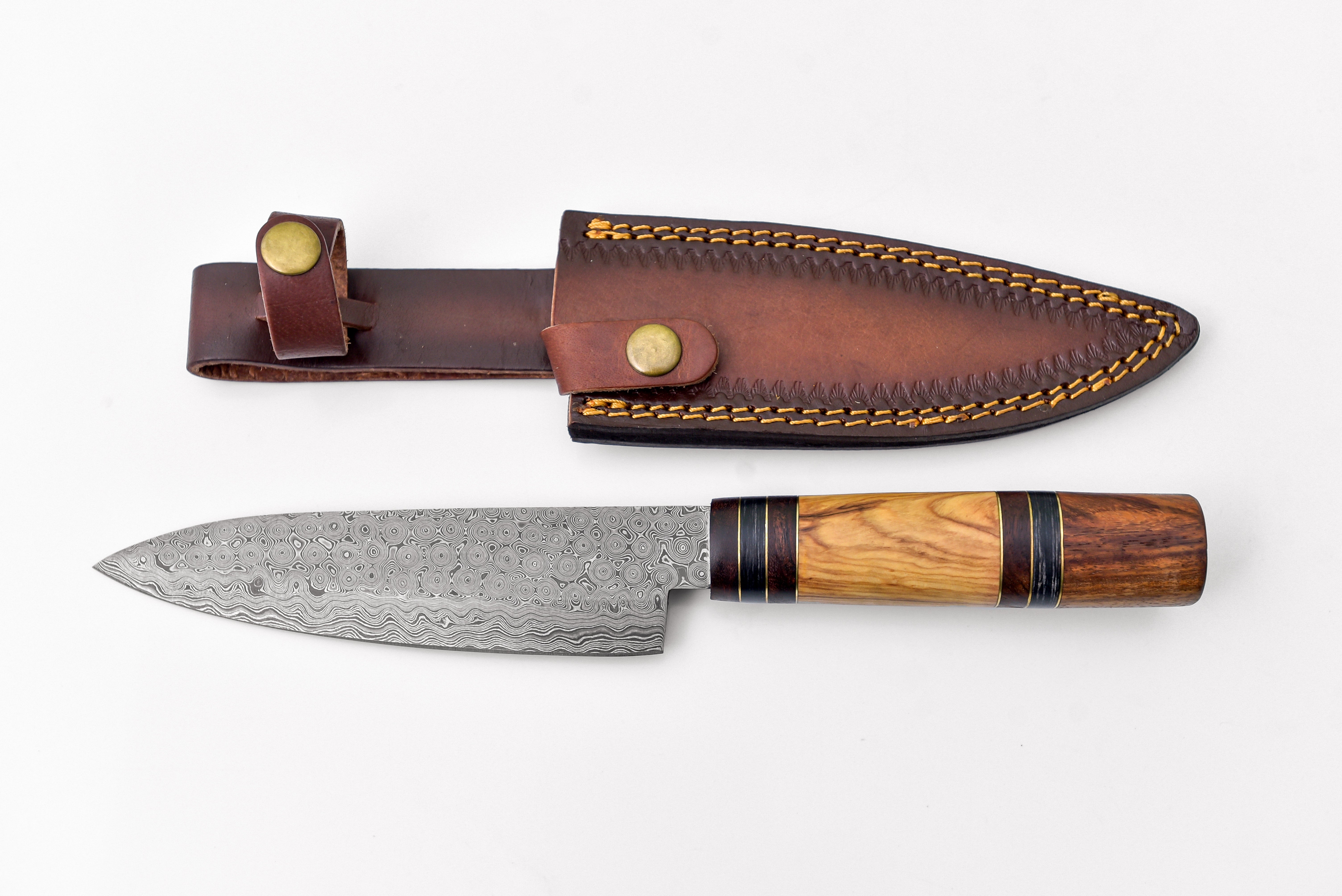 Damascus Steel Santoku Chef Knife