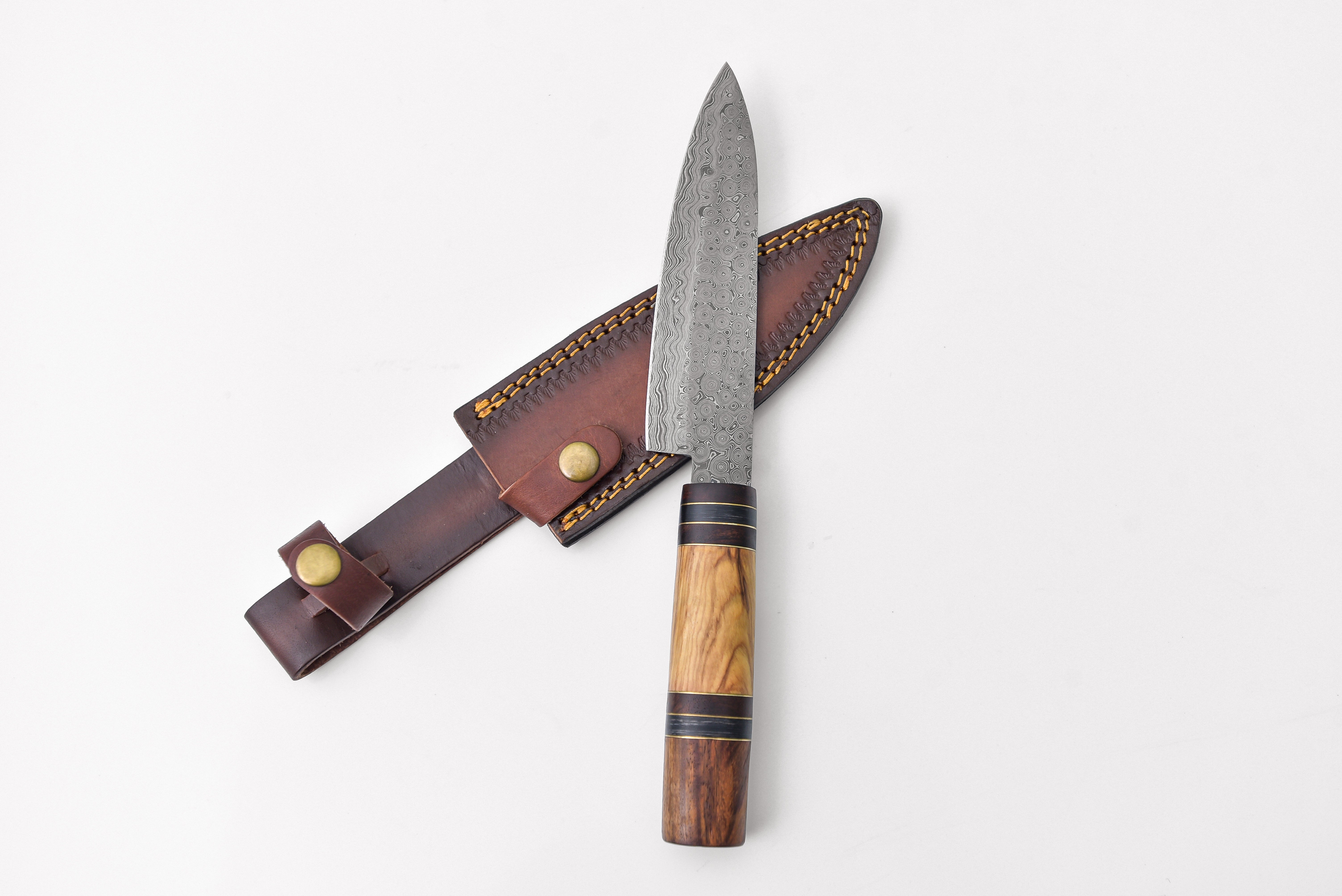 Damascus Steel Santoku Chef Knife