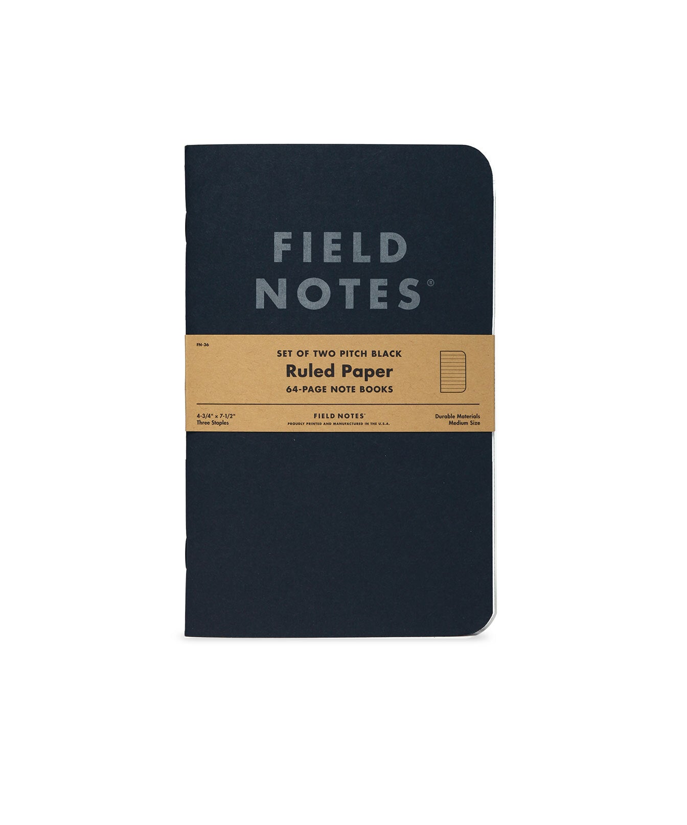 Pitch Black Notebooks - 2 Pack
