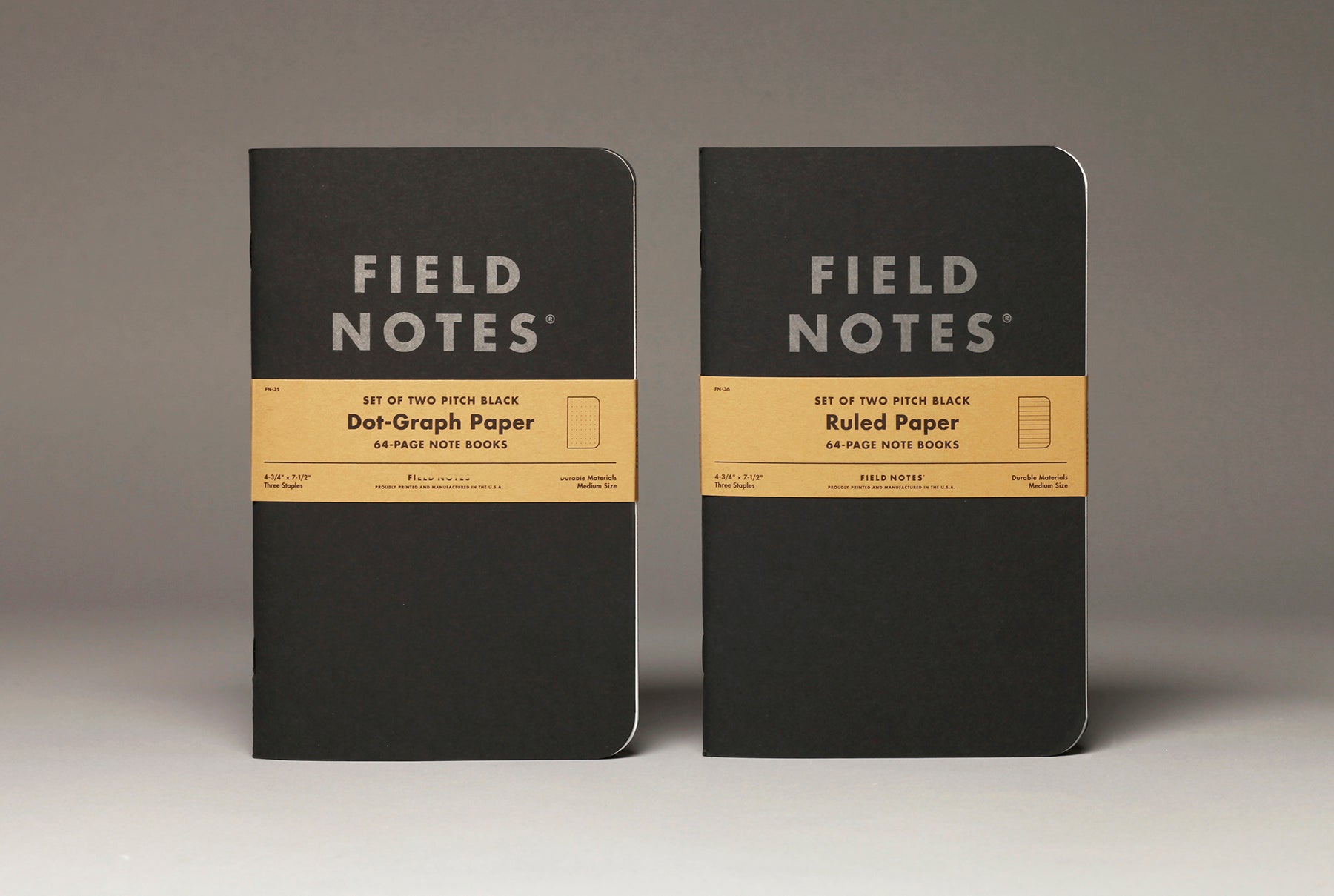 Pitch Black Notebooks - 2 Pack