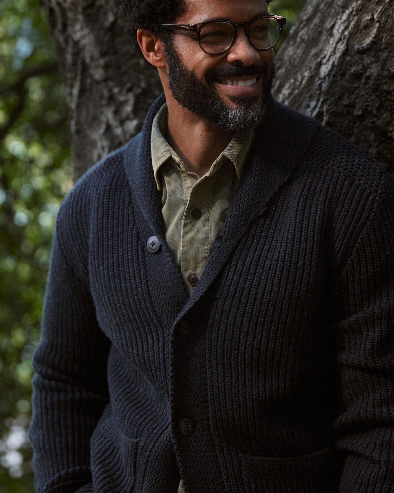 Belmont Plaited Shawl Cardigan