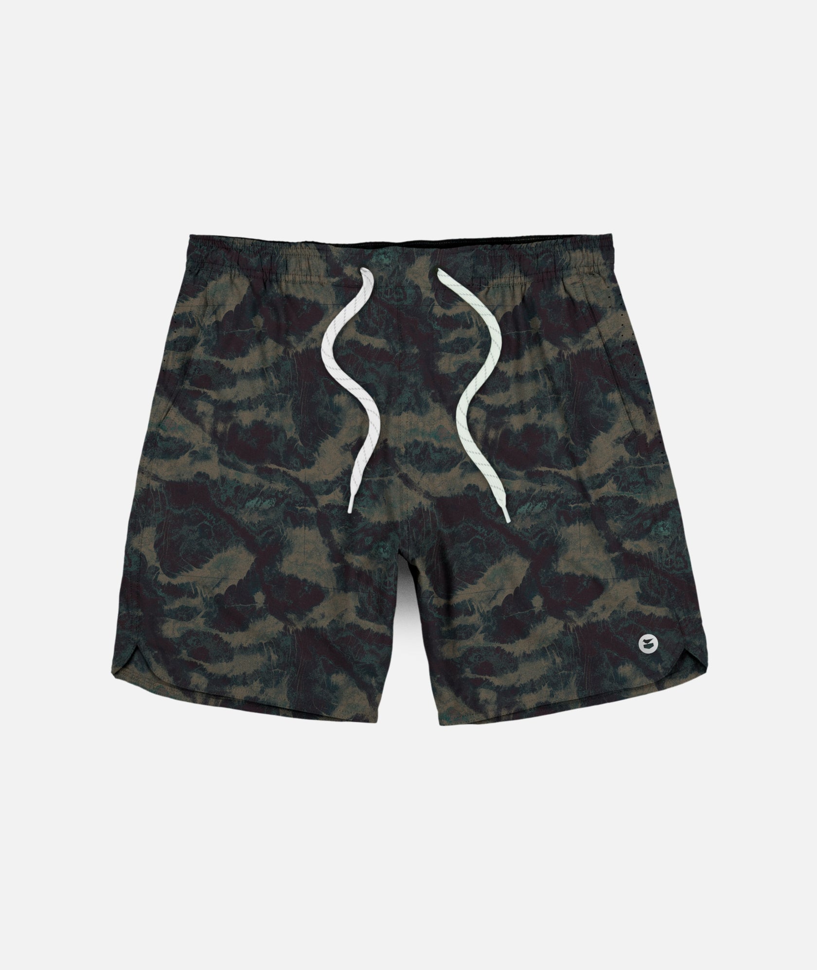 Coaster Lined Active Short - Olive Print