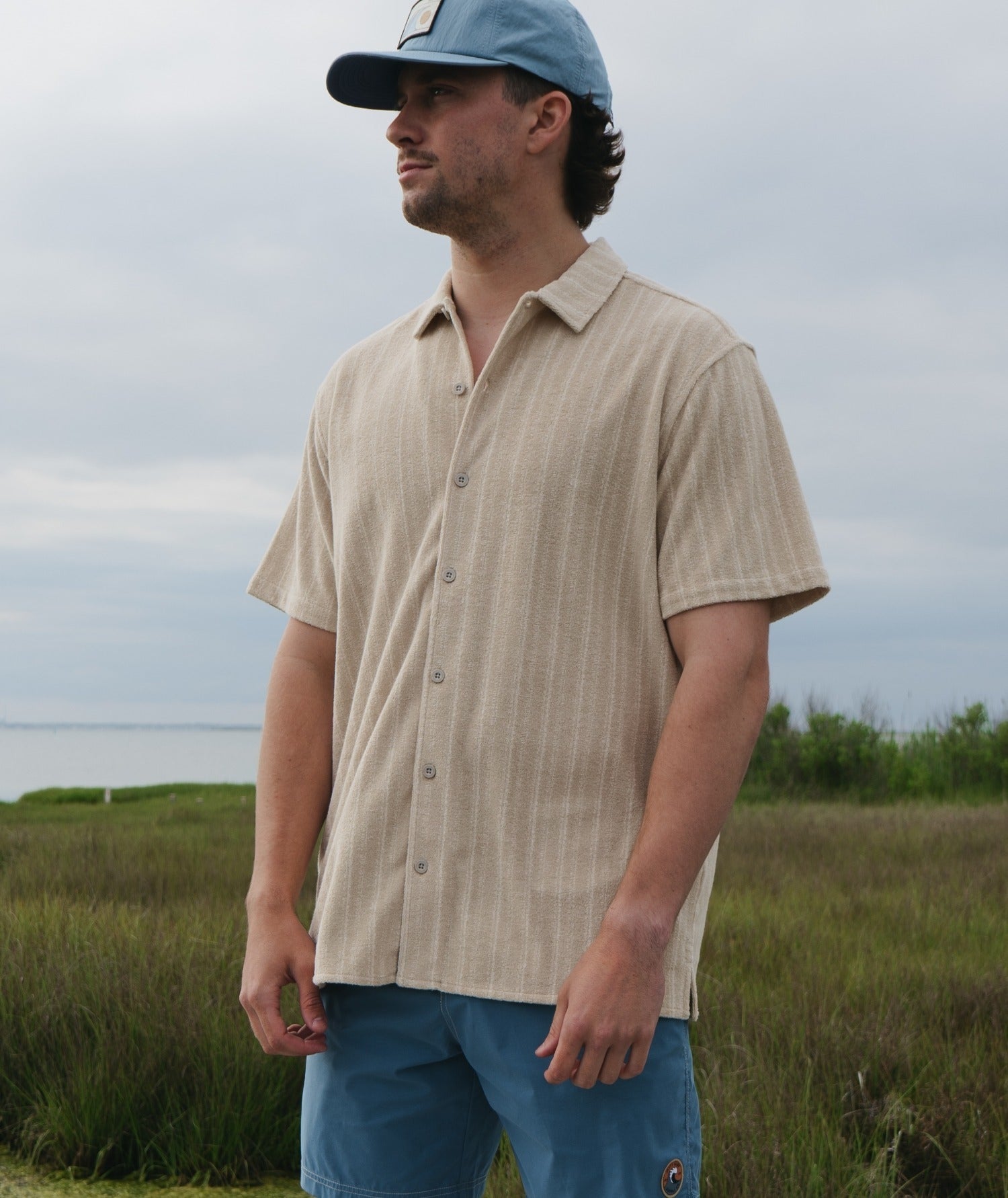 Asbury Knit Button Down - Ivory