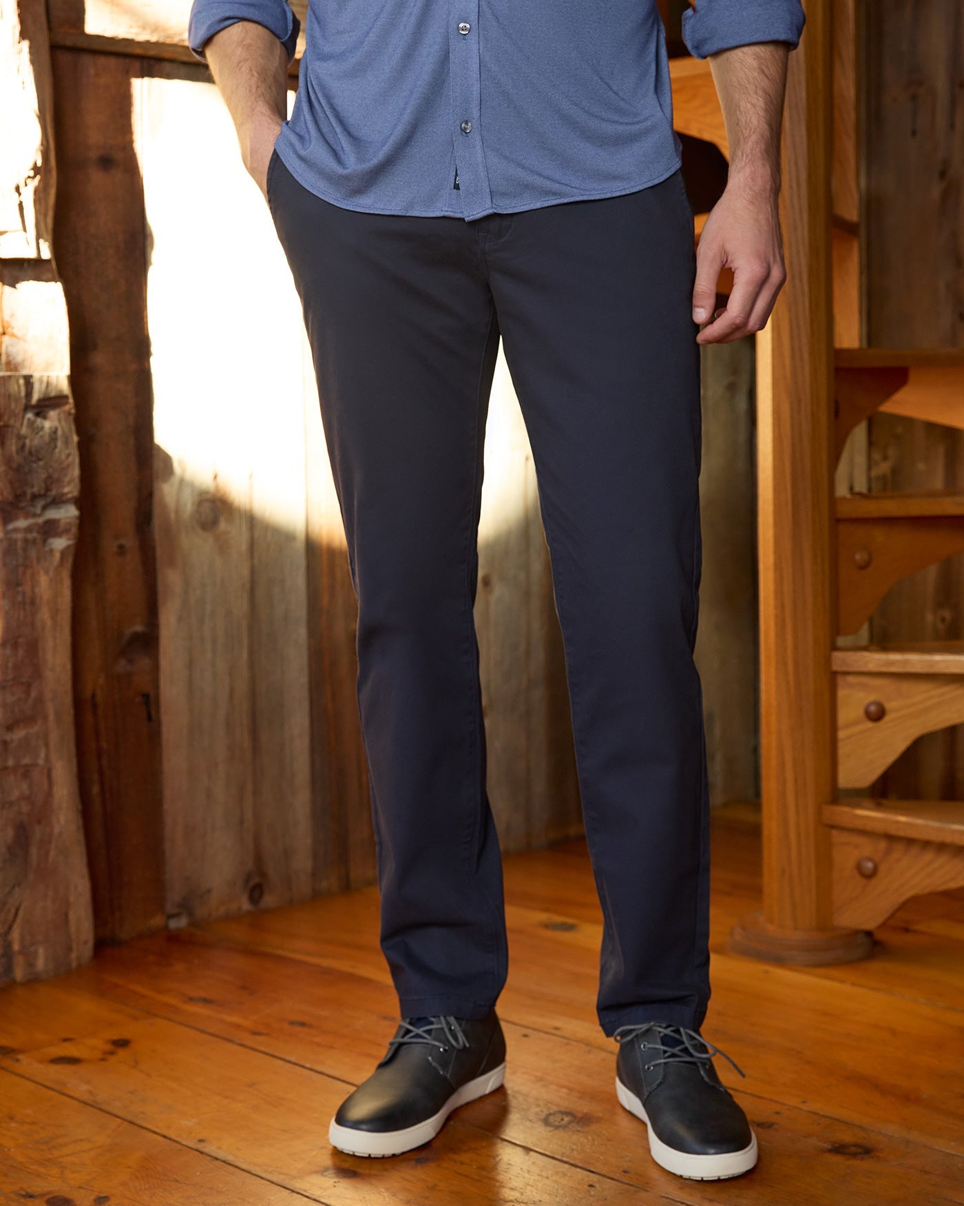 Holden Ultra Stretch Knit 5 Pocket Pant - Navy