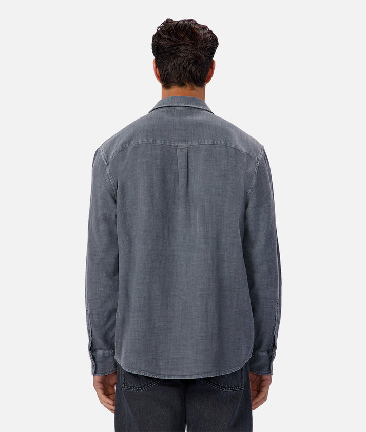 The Lisbon Long Sleeve Shirt - Blue Steel
