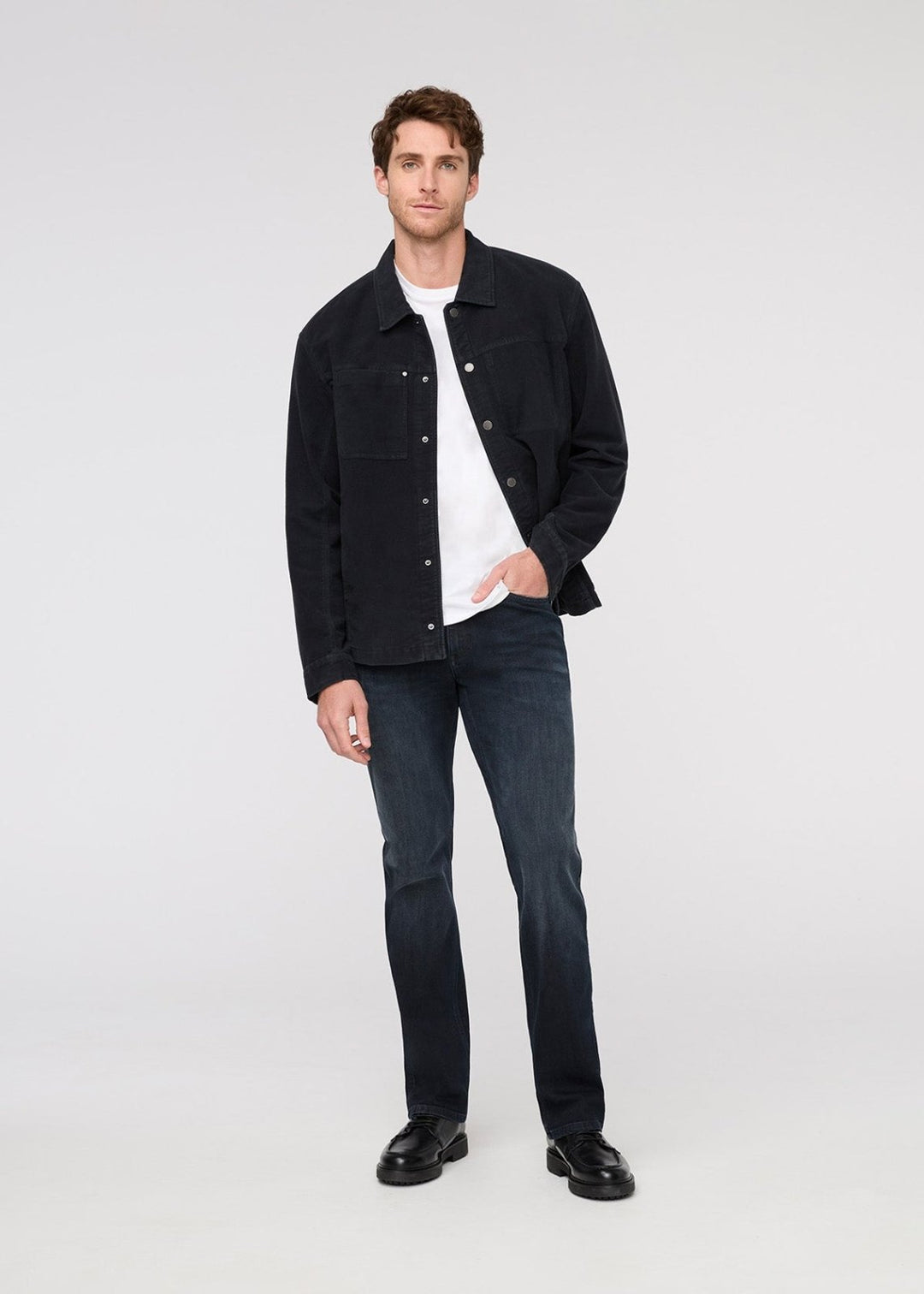 Performance Denim+ Slim Straight - Carbon Stone